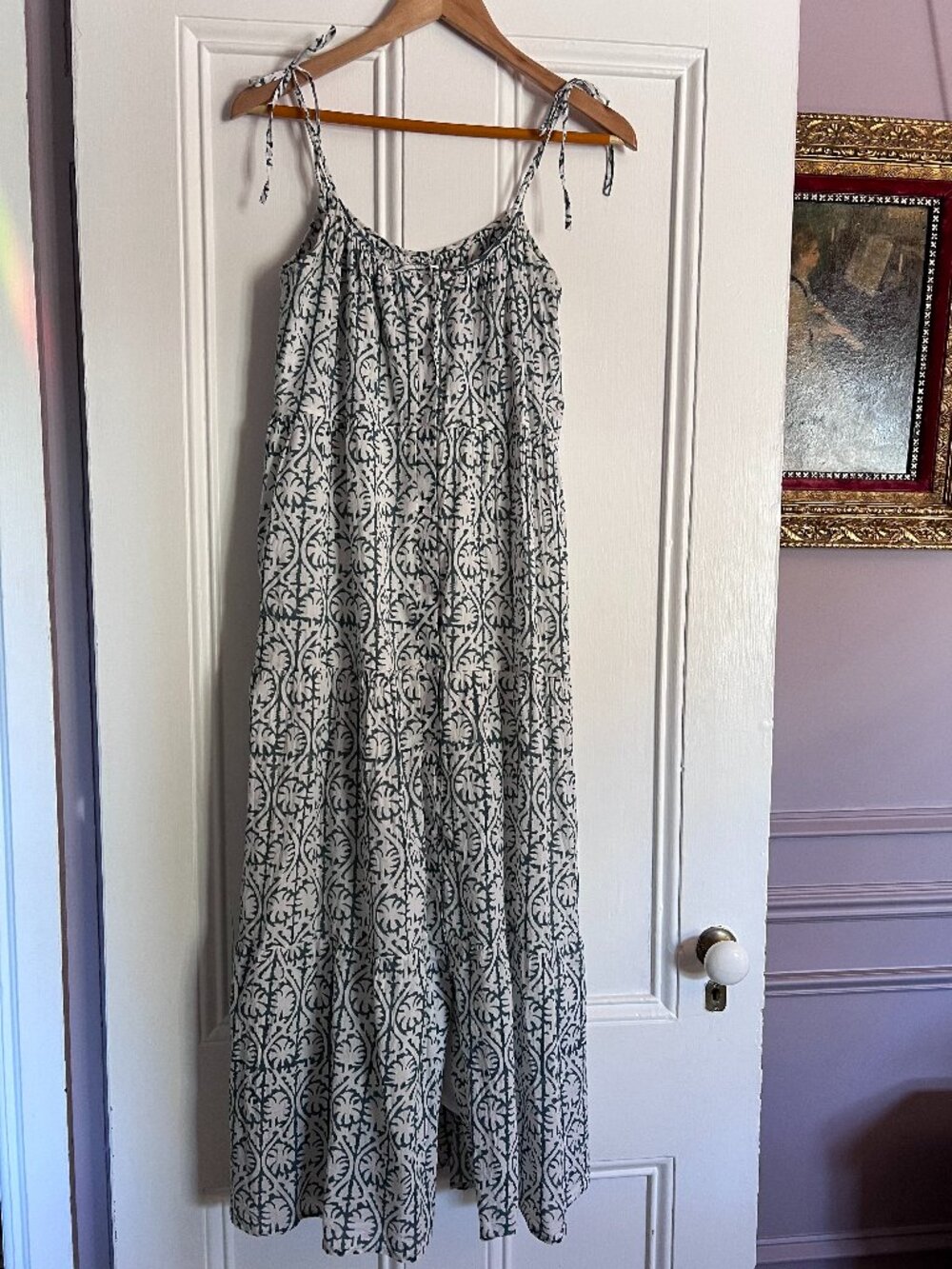 India Collection by Emerson Fry Button Front Sundress 2 - Etoile Vine Forest